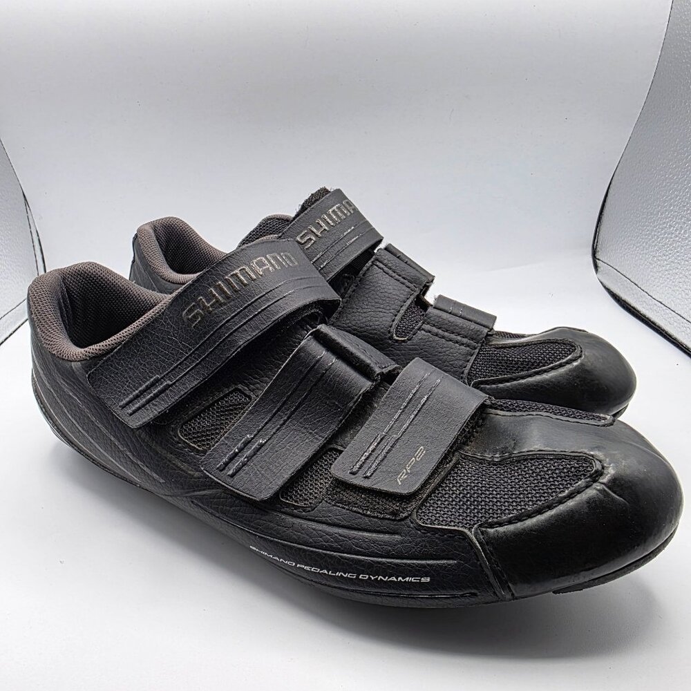 Shimano Dynalast Mens Size 10.5 Black Road Cycling Biking Shoes SH-RP200SL